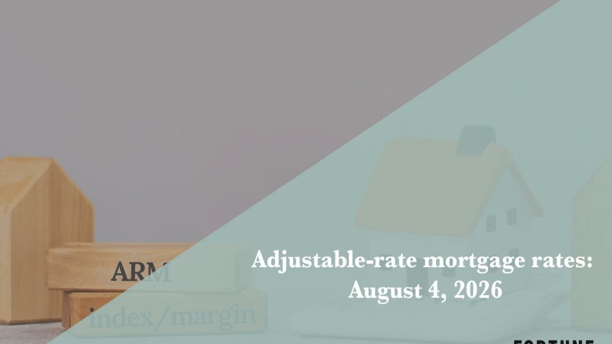 Current ARM mortgage rates report for Aug. 4, 2026